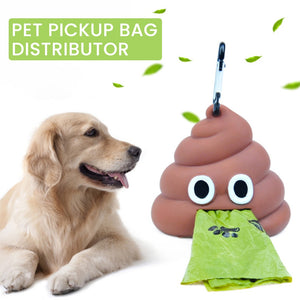 Pet Poop Bag Cute Shit-shaped Dog Cat Waste Bags Portable Dog Poop Dispenser Holder Pets Cleaning Products For Outdoor #15